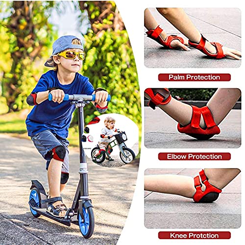 Set de Protección De Muñeca Equipo de Protección 6 En 1 Rodilleras Ajustables para Niños Juego de Protecciones Infantil Protección Infantil para Material Deportivo para Patinaje Ciclismo Patinaje 6pcs