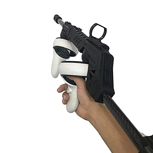 sfadf VR Magnetic Gu n Stock Game Grip - Bastón de agarre para mando Quest 2, accesorios para juegos de tiro y diferentes tipos de juegos de rol