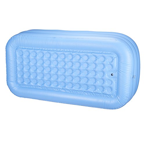 Sfeomi Bañera Hinchable Portátil 160cm Bañera Portátil de PVC para Adultos Bañera Portátil de PVC para SPA Baño en Casa o Jardín