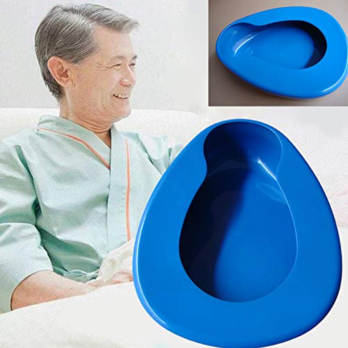 Sharplace Bacinilla azul portátil para Mujeres Hombres ancianos hembra masculina en cama paciente