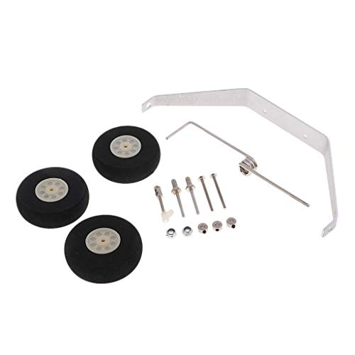 Sharplace Kit de Tren de Aterrizaje de Triciclo con Ruedas para Cessna 182 RC Avión Modelo