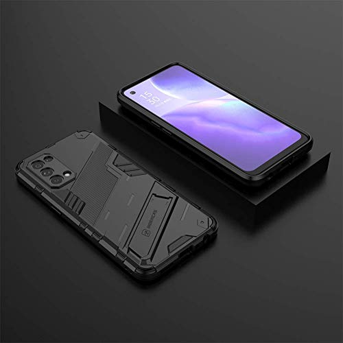 SHIEID Funda para OPPO Find X3 Lite/Reno5 K Case,OPPO Find X3 Lite/Reno5 K Estuche Robusto TPU/PC Cubierta de Armadura híbrida de Doble Capa, Case para OPPO Find X3 Lite/Reno5 K-Negro