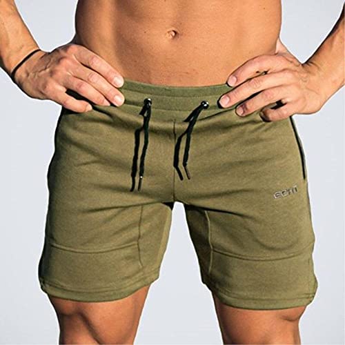 Shorts Pantalones Cortos Hombres Pantalones Cortos De Algodón Informal para Hombre, Pantalones De Chándal para Gimnasios, Pantalones Cortos para Hombre, Fitness, Culturismo, Entrenamiento, Bascul