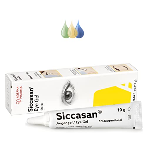 Siccasan Gel con Carbómero y Dexpantenol para los Ojos | Lágrimas Artificiales Lubricantes | Ayuda con los Ojos Secos | Alivio para los Ojos Irritados