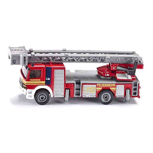 siku 1841 Camión de bomberos con escalera giratoria, Escalera móvil, 1:87, Metal/Plástico, Rojo