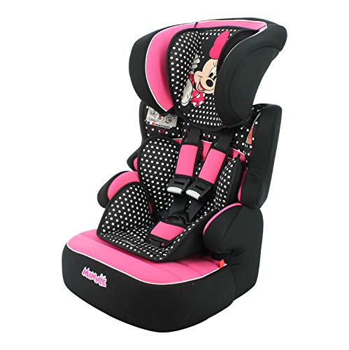 Silla de coche para Bebe BELINE grupo 1/2/3 (9-36kg), con proteccion lateral -Minnie Luxe