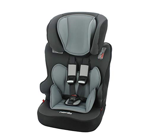 Silla de coche para Bebe elevador avec harnais RACER grupo 1/2/3 (9-36kg) con proteccion lateral -Nania Access gris