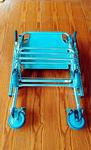 Silla De Escalera Portátil, Silla De Evacuación De Lujo De 4 Ruedas, Traslado De Pacientes De Emergencia Médica, Elevador De Silla De Escalera Plegable para Transporte De Ambulancia, Capacidad De Car