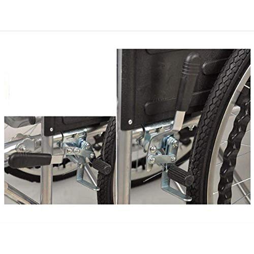 Silla de Ruedas Plegable Ligera con cinturón de Seguridad Plegable y fácil de Transportar con Orinal para Personas Mayores