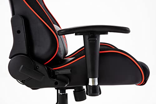 Silla Gaming RGB. Silla Escritorio con Luces LED. Silla butaca Gaming RGB. Sillon Gamer, computadora con Luces LED (WT-34 ROJA Edge)