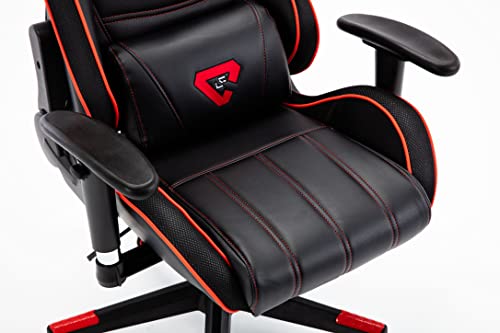 Silla Gaming RGB. Silla Escritorio con Luces LED. Silla butaca Gaming RGB. Sillon Gamer, computadora con Luces LED (WT-34 ROJA Edge)