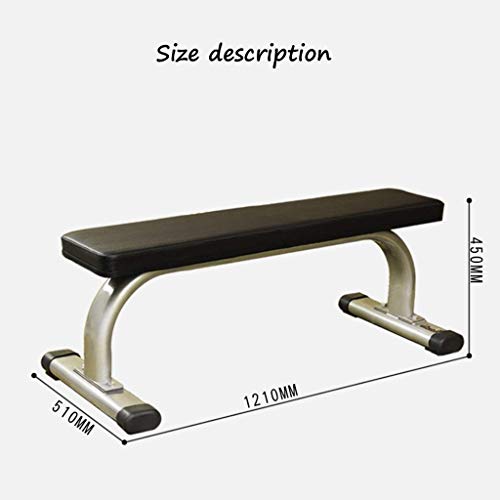 Silla Plana de Fitness Banco de Pesas comerciales Tabla de Abdominales Silla de Ejercicios Abdominales Deportivos multifunción, cojinete