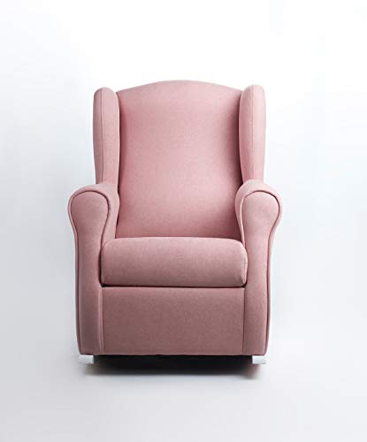 Sillón lactancia mecedora para dar el pecho, tamaño reducido (96 * 74 * 77 cm) Color rosa