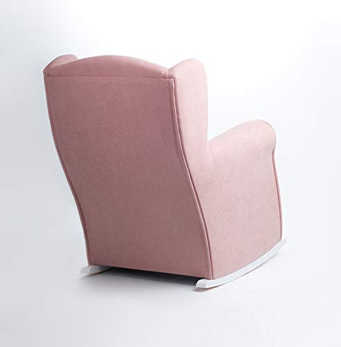 Sillón lactancia mecedora para dar el pecho, tamaño reducido (96 * 74 * 77 cm) Color rosa