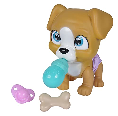 Simba - Pamper Petz Perrito- Mascota con Función de Huella Mágica, Beber y Hacer Pipí, para Niños a Partir de 3 Años