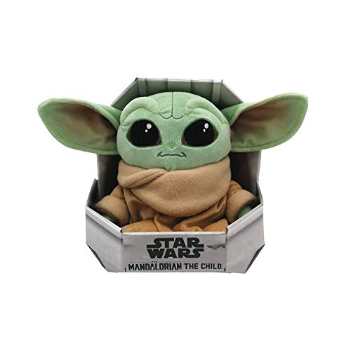 Simba Toys Peluches Disney - Peluche de Baby Yoda de la Serie The Mandalorian de Star Wars, para Niños de todas las edades - 25 cm