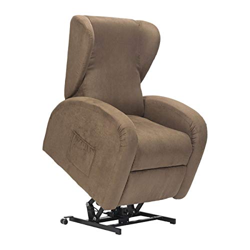 SIME - Sillón Levanta Personas combina con Motor de inclinación 1 Lola-1 M-MIBRO Brown Microfibra CE Medical