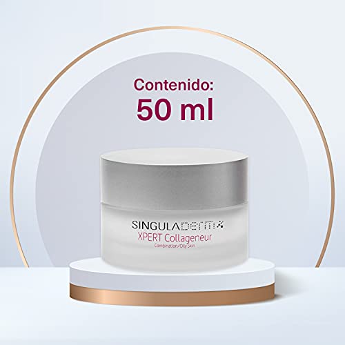 Singuladerm - XPERT Collageneur - Crema reafirmante intensiva - Disminuye arrugas - Aumenta colágeno - Día y noche - Piel mixta / grasa - 50ml