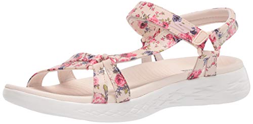 Skechers 140018-NTMT_39, Sandalias al Aire Libre Mujer, Pink, EU