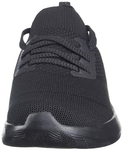 Skechers Bobs Squad 2-Shot Caller, Zapatillas Mujer, Negro (BBK Black Engineered Knit/Trim), 37 EU