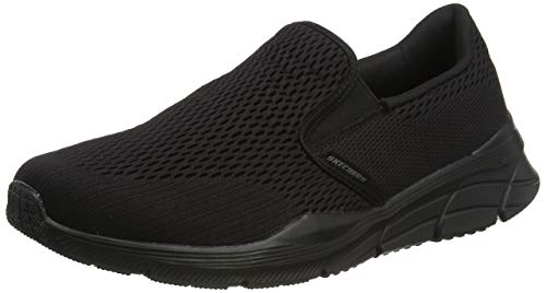 Skechers Equalizer 4.0, Zapatillas sin Cordones Hombre, Azul (Black Engineered Mesh/Black Trim BBK), 42 EU