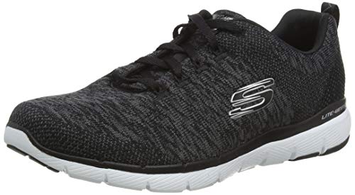 Skechers Flex Appeal 3, Zapatillas para Correr Mujer, Black, 38 EU