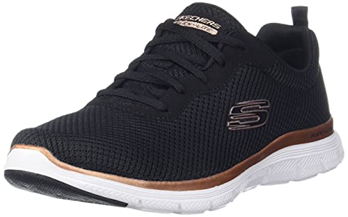 Skechers Flex Appeal 4.0 Brilliant View, Zapatillas Mujer, Black, 38 EU