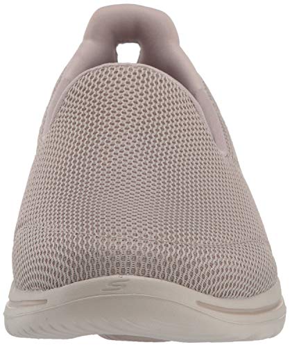 Skechers Go Walk 5 - Zapatillas, Mujer, Beige (Taupe Tpe Black Textile Trim), 38.5 EU