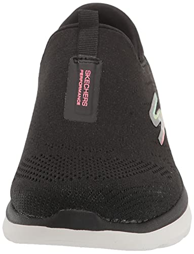 Skechers Go Walk Air 2.0, Zapatillas Mujer, Black/Pink, 37.5 EU