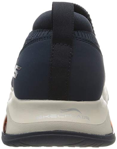 Skechers GO Walk Air Airflow', Zapatillas Hombre, Azul (Navy Textile/Trim NVY), 42 EU