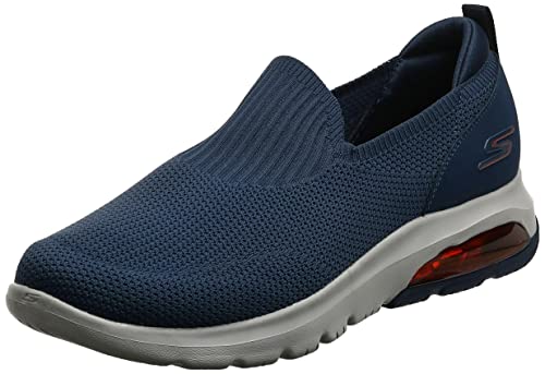 Skechers GO Walk Air Airflow', Zapatillas Hombre, Azul (Navy Textile/Trim NVY), 42 EU