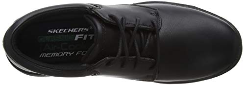 Skechers Lanson-Escape, Mocasines Hombre, BBK Black Synthetic, 43 EU