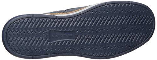 Skechers Moreno-Ederson, Zapatillas Hombre, Azul (Nvy Black Canvas), 43 EU