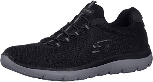 Skechers Summits, Zapatillas Hombre, Black/Charcoal, 42 EU