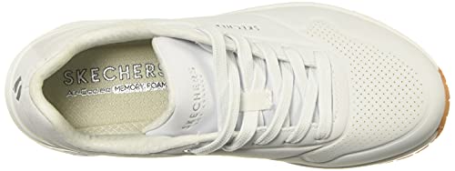 Skechers Uno- Stand On Air, Zapatillas Mujer, Blanco White Wht, 38 EU