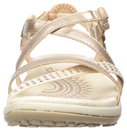 Skechers Women's Reggae Slim-Festivity-Strappy Adjustable Slingback Sandal