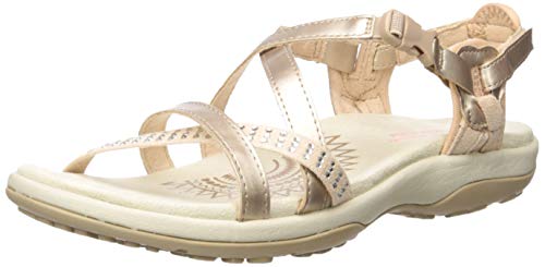 Skechers Women's Reggae Slim-Festivity-Strappy Adjustable Slingback Sandal