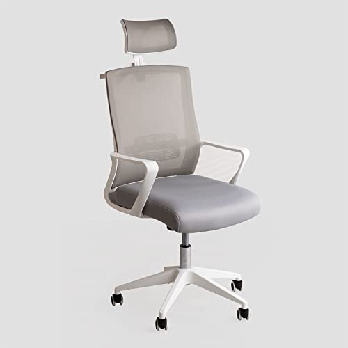 SKLUM Silla de Oficina con Ruedas y Reposabrazos Teill Colors Poliprolileno - Nylon Gris Claro - (Elige Color)