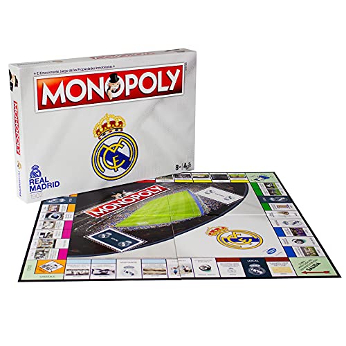 SKYLINE, Monopoly Real Madrid FC, Juego de Mesa, Juego de Estrategia, Multicolor, Talla Única (Versión Español)