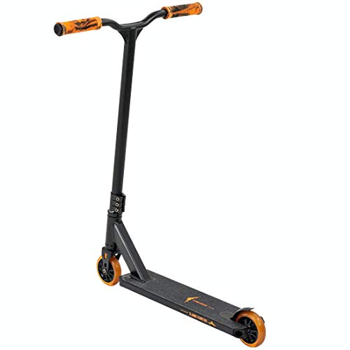 Slamm Scooters Classic V8 Patinetes, Adultos Unisex, Black/Orange (Multicolor), Talla Única