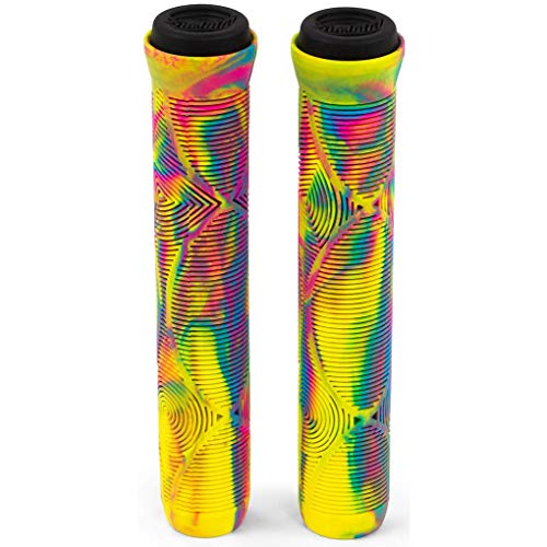 Slamm Scooters Team Swirl Bar Grips Mango Manillar para Patinete, Adultos Unisex, Multicolor (Tropical), 165 mm