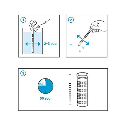 SMARDY 3X Tiras Reactivas 13en1 Tiras de Prueba para Agua Potable, Acuario, Piscina