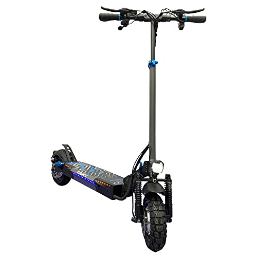 SMARTGYRO Crossover Dual X2 - Patinete Eléctrico con tracción Total,1600 W, 2 Motores de 800 W, 3 velocidades, 45 Km de autonomía, Doble Amortiguador, Intermitentes, Vel. Máxima de 25 Km/h