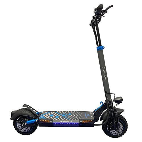 SMARTGYRO Crossover Dual X2 - Patinete Eléctrico con tracción Total,1600 W, 2 Motores de 800 W, 3 velocidades, 45 Km de autonomía, Doble Amortiguador, Intermitentes, Vel. Máxima de 25 Km/h