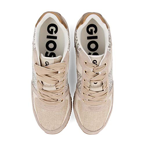 Sneakers Beige con cuña Interna para Mujer HOWRAH