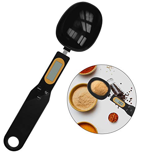 SNUNGPHIR Cuchara Medidora Digital de Cocina con Pantalla LCD, Báscula de Cuchara Digital, Cuchara No Tóxica Preciso Digital para Medir Líquidos y Los Ingredientes