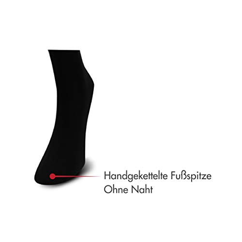 Socksberg Calcetines para diabéticos para hombre sin goma (6 pares) | Calcetines extra anchos para diabéticos sin cintura ni costuras, calcetines saludables para pies hinchados Negro L