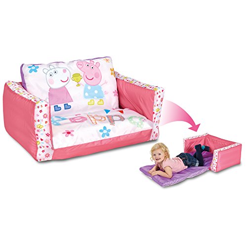 SOFÁ INFANTIL PEPPA PIG 2 EN 1. SOFÁ Y TUMBONA HINCHABLE. 286PIP04E