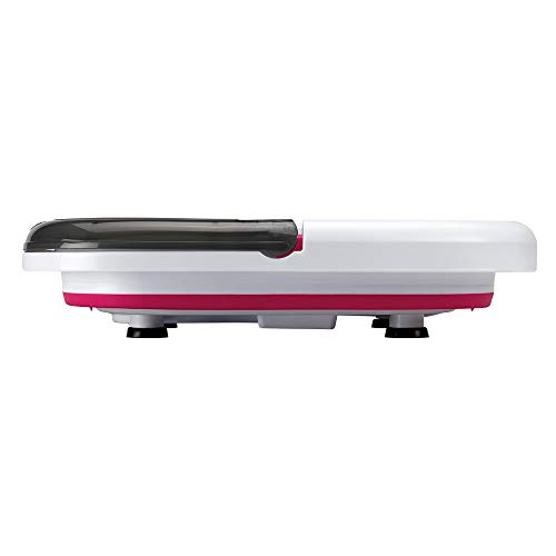 Solac ME7756 - Hidromasajeador de pies, plegable, 6 litros, masaje con burbujas, vibraciones e infrarrojos, calentamiento del agua, uso con aceites, 350W, color blanco y fucsia