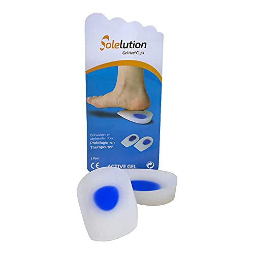 Solelution Aquiles Tendón Gel Copas Talón Insertos Cojín Insertos Fascitis Plantar Bursitis Alivio del Dolor Aquiles Soporte de Tendón Elevador de Zapatos de Elevación de Altura Plantilla